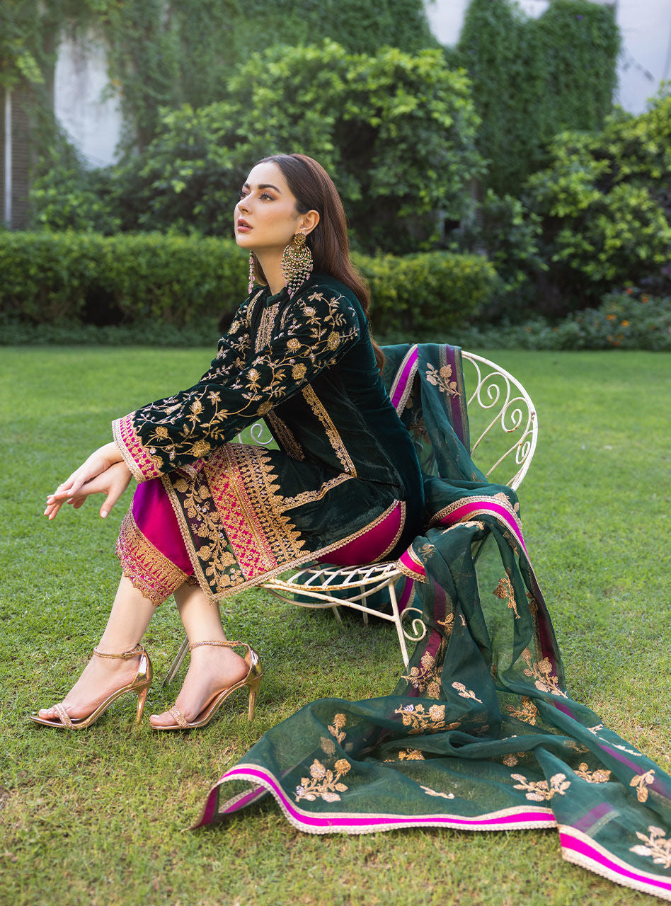 ZAINAB CHOTTANI EMBROIDERED VELVET COLLECTION