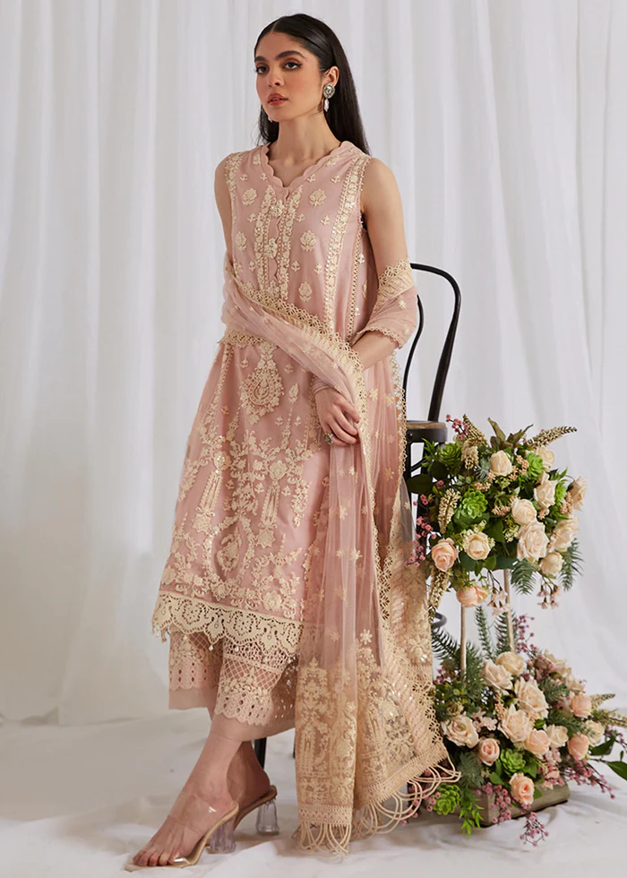 FAIZA SAQLAIN | LYLE S/S LUXURY UNSTITCH'23 - SUMMER LAWN - LEEN