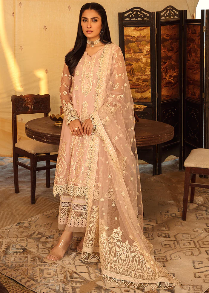 FAIZA SAQLAIN | LYLE S/S LUXURY UNSTITCH'23 - SUMMER LAWN - LEEN