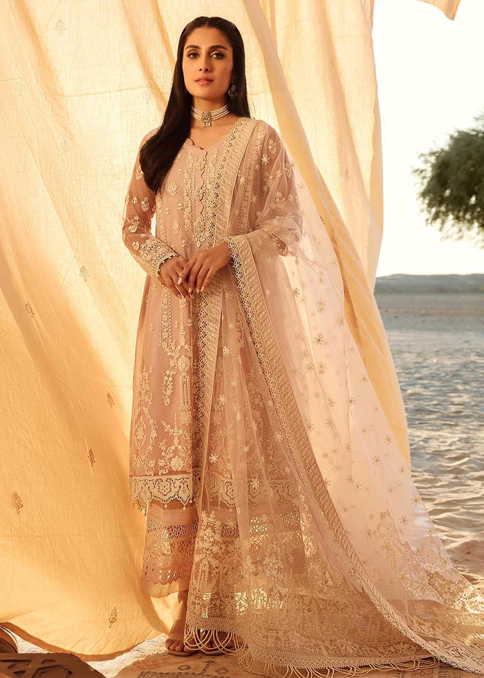 FAIZA SAQLAIN | LYLE S/S LUXURY UNSTITCH'23 - SUMMER LAWN - LEEN