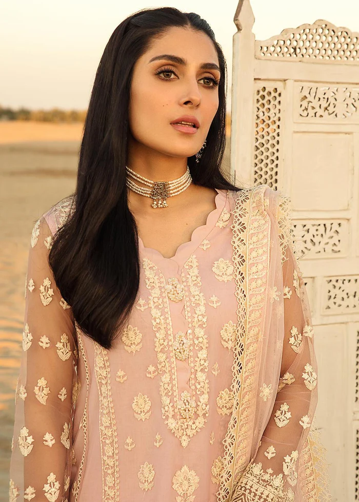 FAIZA SAQLAIN | LYLE S/S LUXURY UNSTITCH'23 - SUMMER LAWN - LEEN