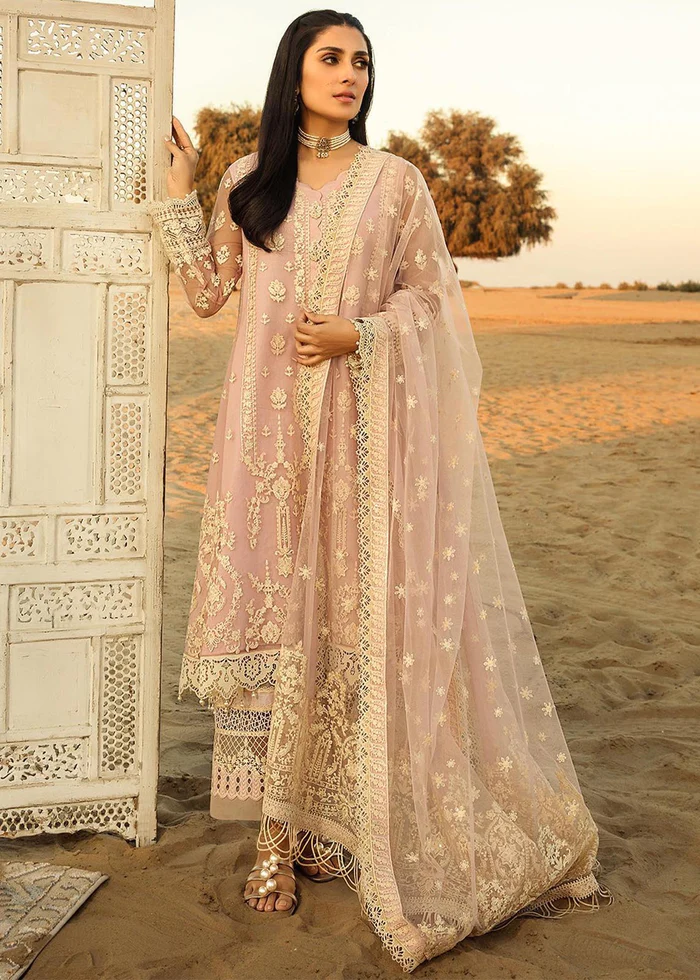 FAIZA SAQLAIN | LYLE S/S LUXURY UNSTITCH'23 - SUMMER LAWN - LEEN