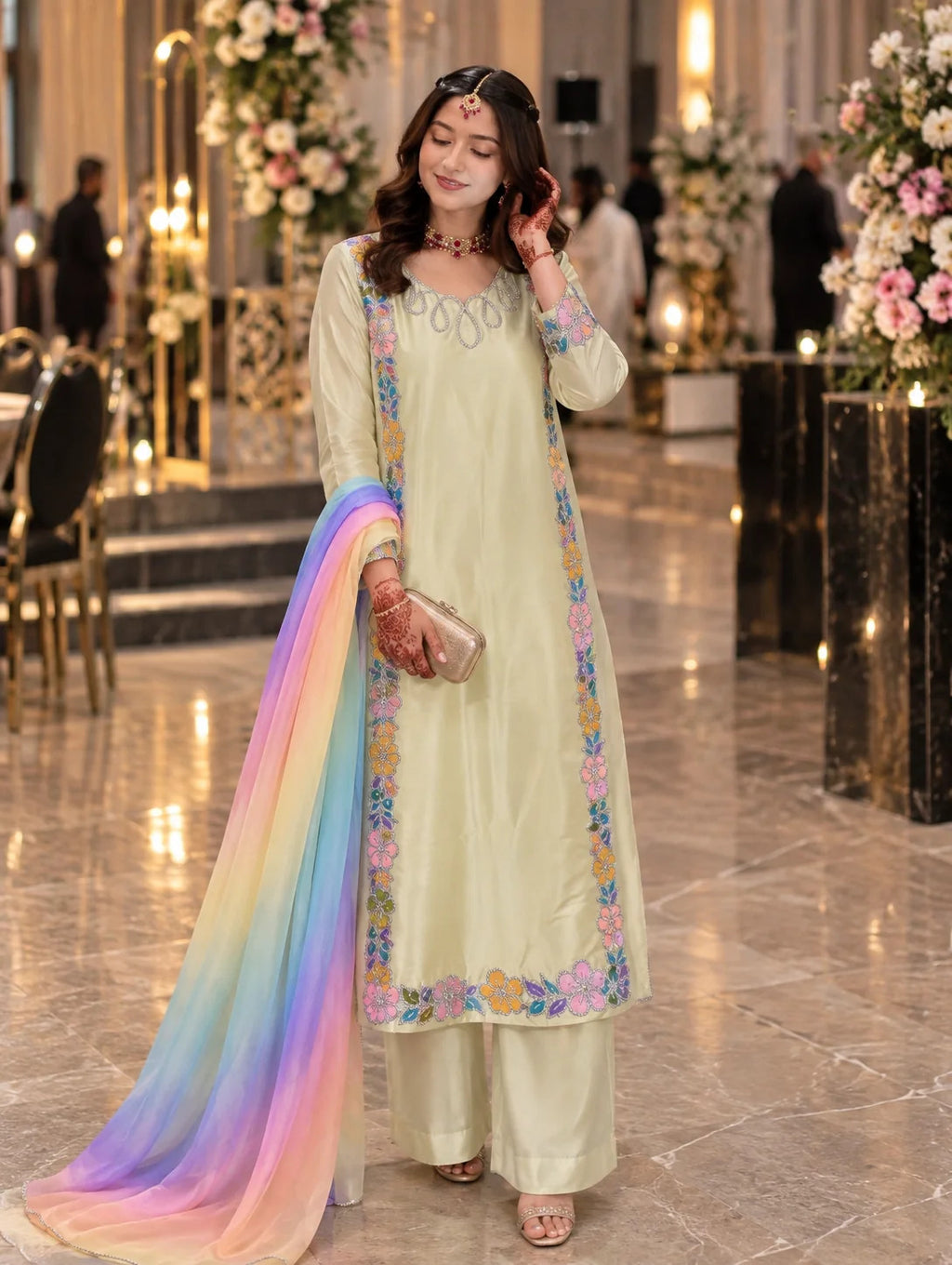 GHOSUIA COLLECTION KAFTAN EMBROIDERED SILK COLLECTION