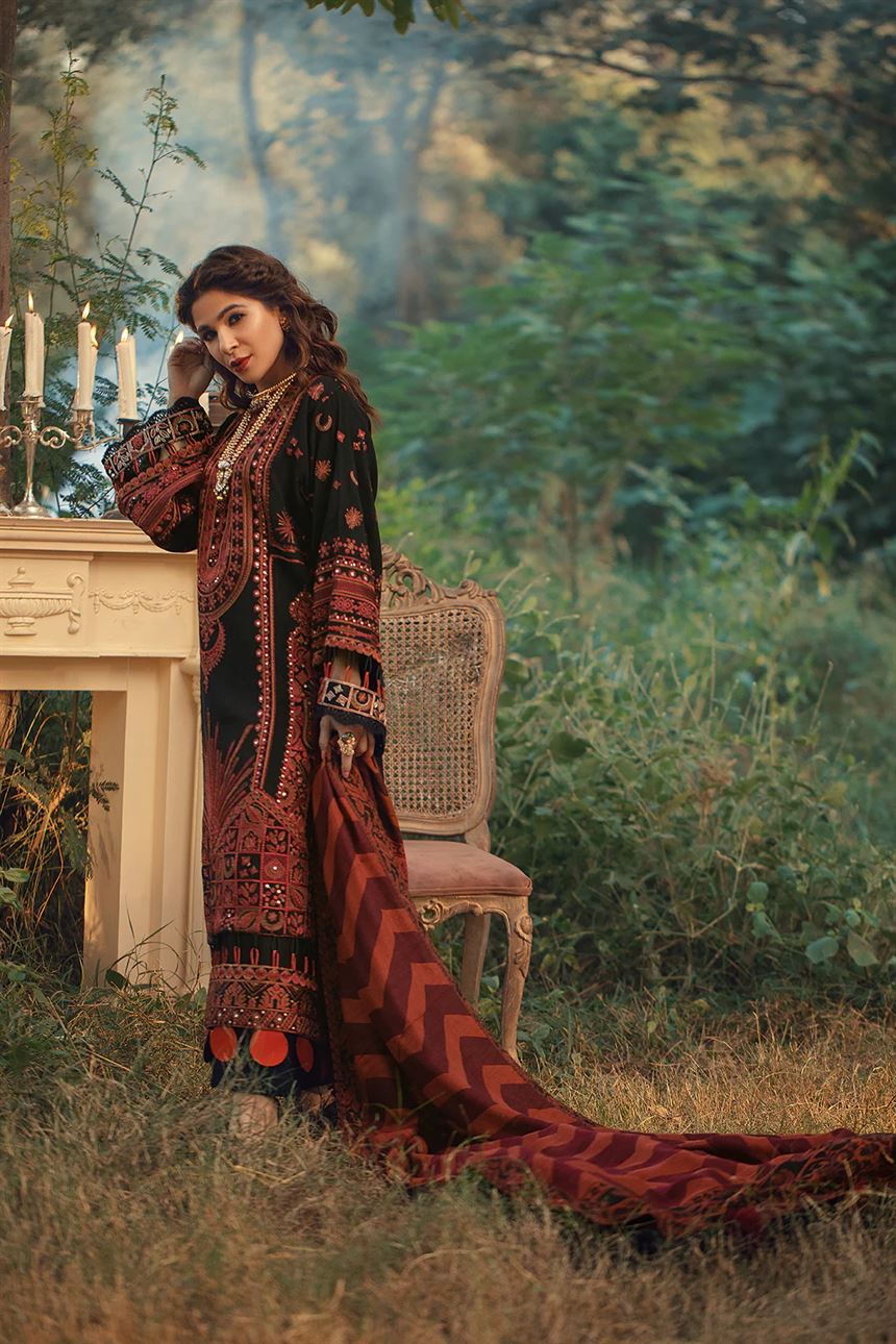 MARYAM HUSSAIN LUXURY LAWN UNSTITCH'24 (NAPOLI)