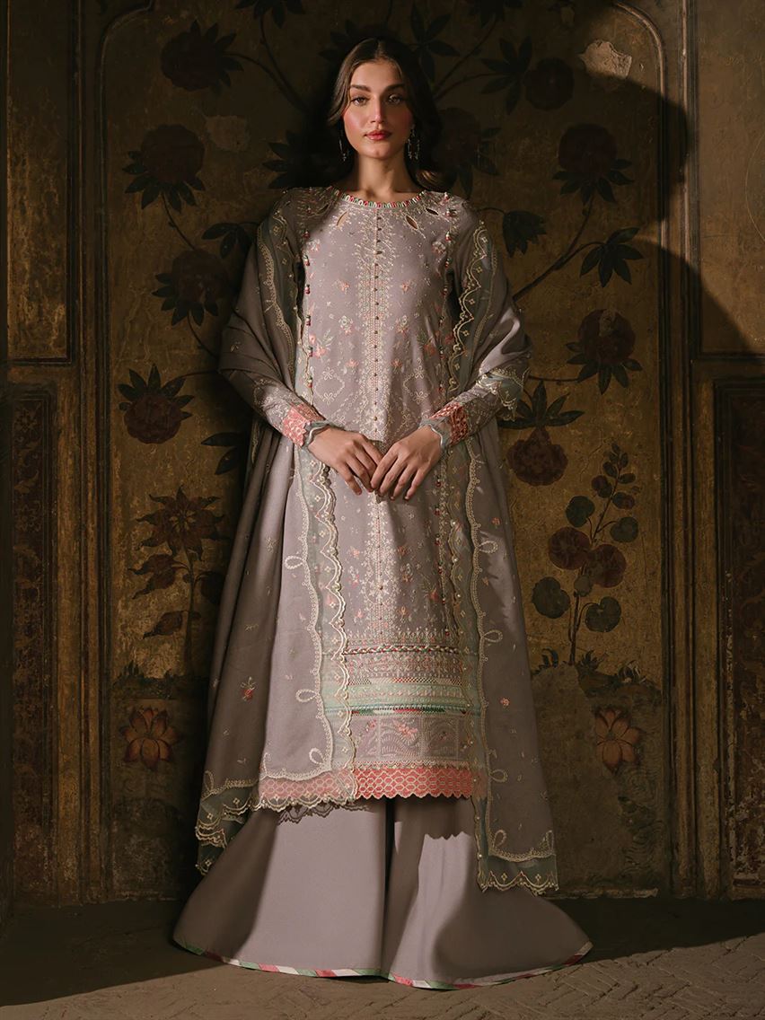 BIN ILYAS THREE PC LUXURY UNSTITCHED