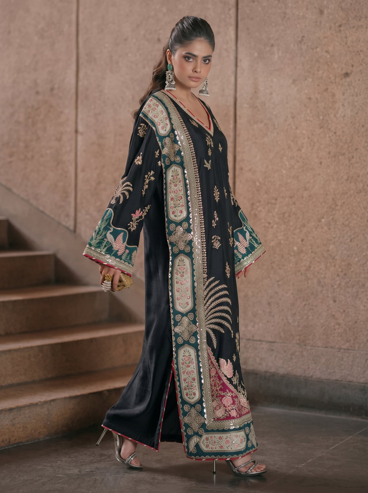 ETHNC LAVA SILK KAFTAN