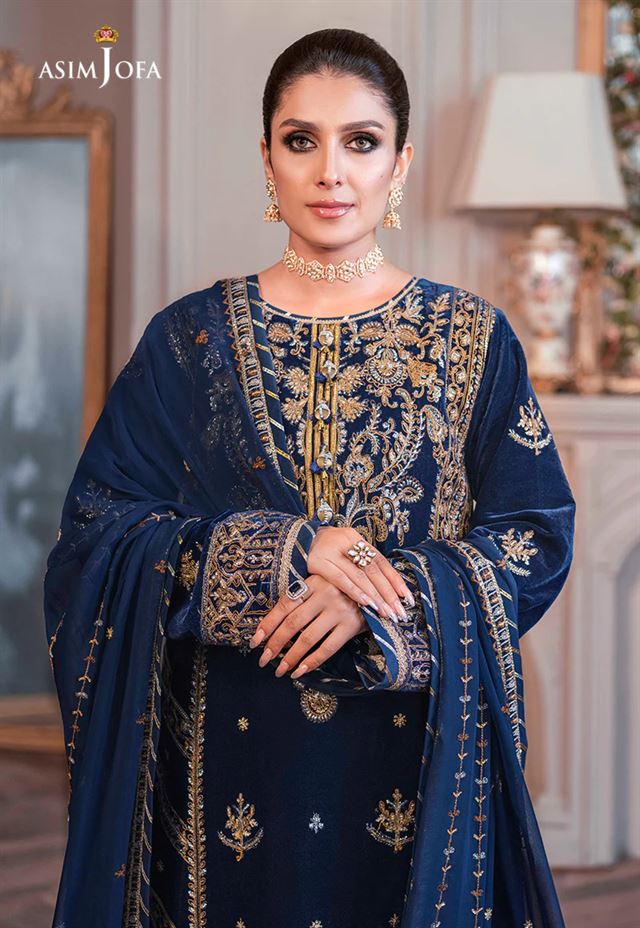 ASIM JOFA VELVET COLLECTION (AJAM-08)
