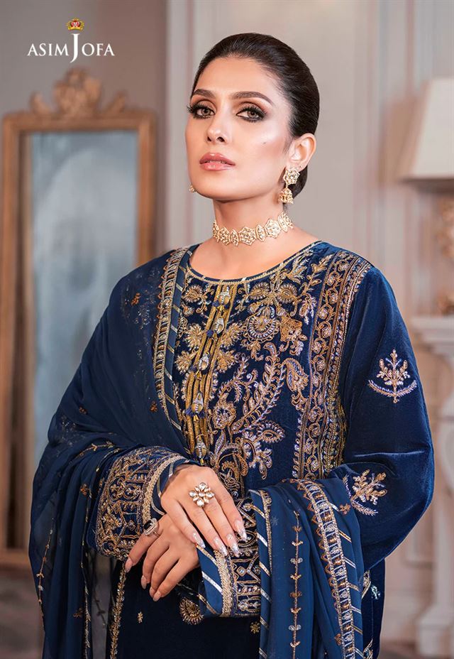 ASIM JOFA VELVET COLLECTION (AJAM-08)