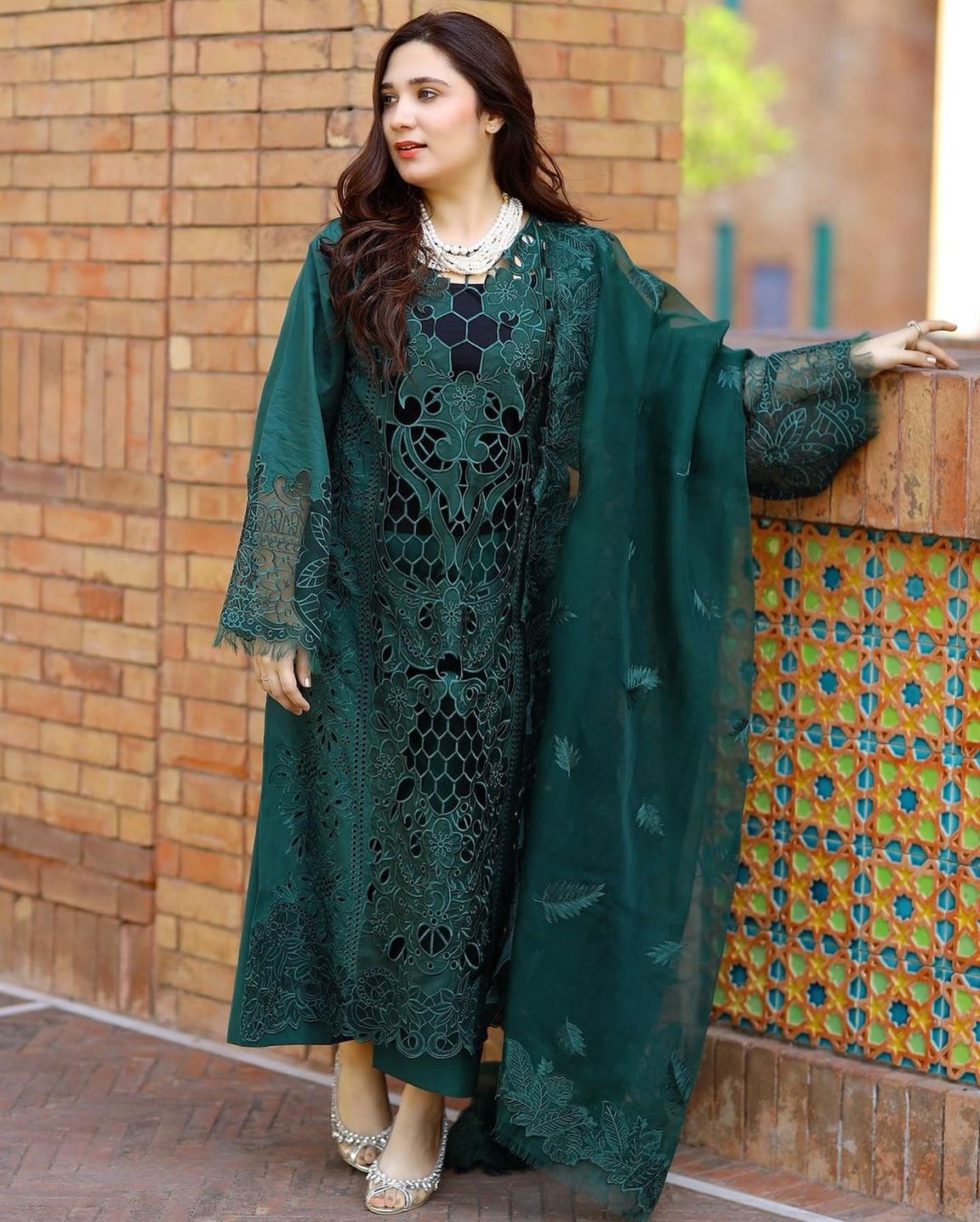 BIN ILYAS THREE PC LUXURY UNSTITCHED