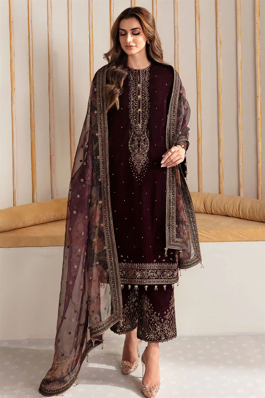 JAZMIN EMBROIDERED VELVET COLLECTION