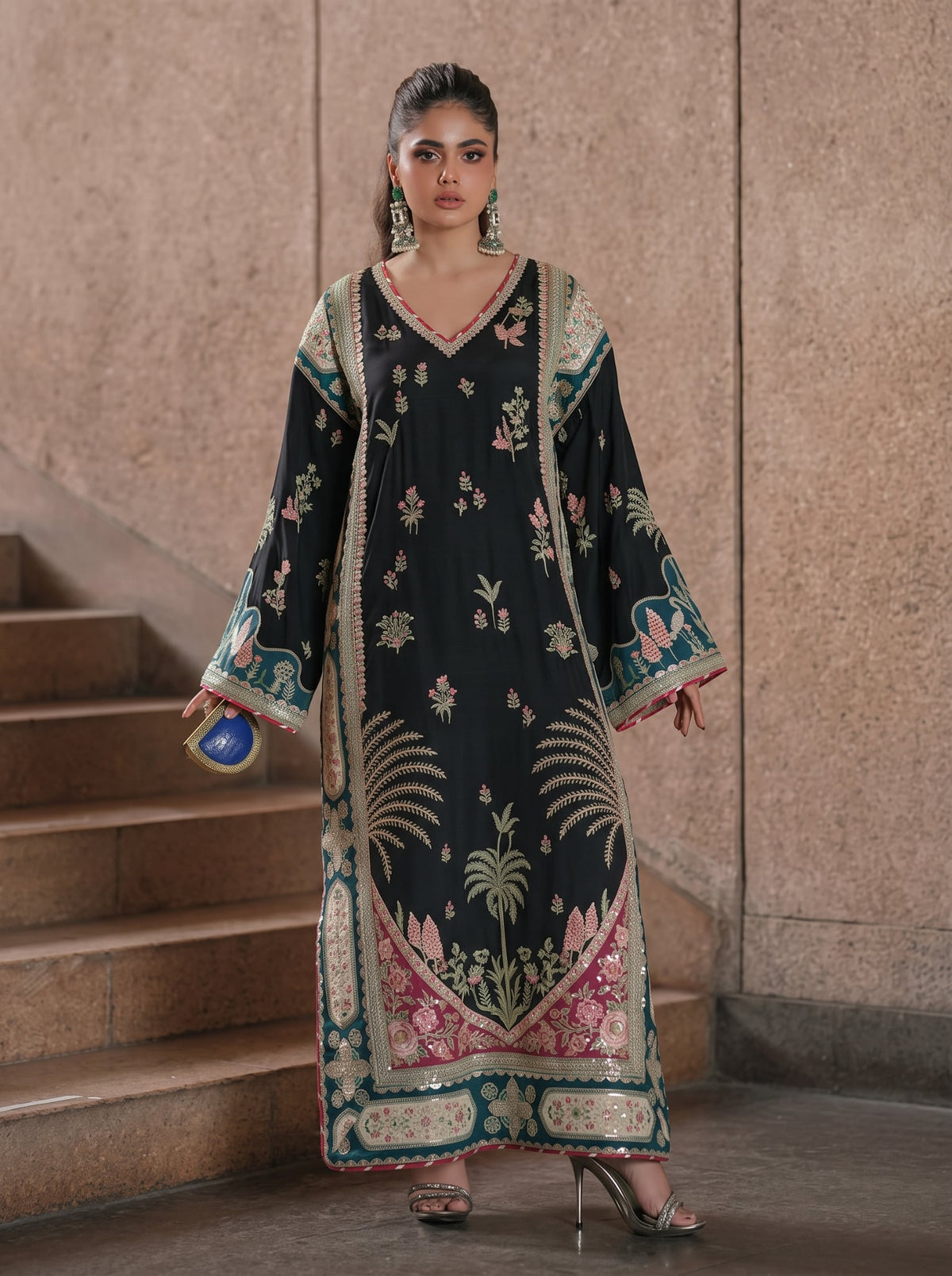 ETHNC LAVA SILK KAFTAN