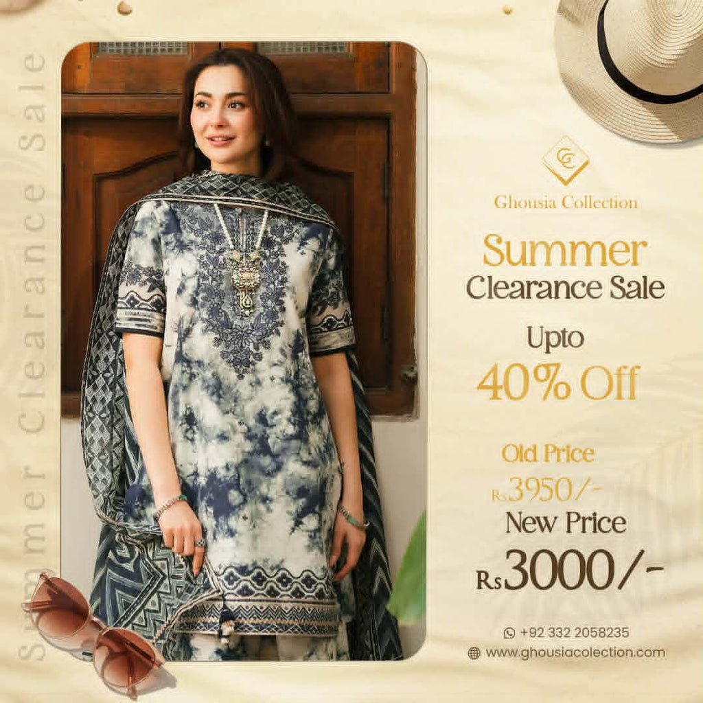 SAPPHIRE LUXURY LAWN UNSTITCH