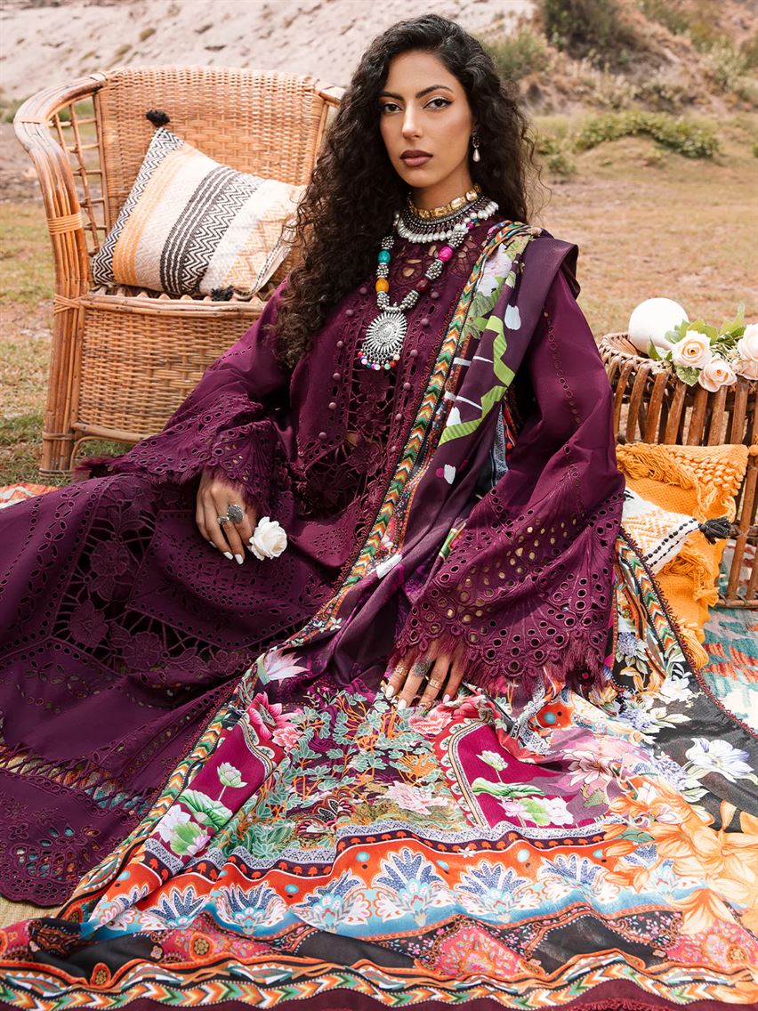 BIN ILYAS THREE PC LUXURY UNSTITCHED