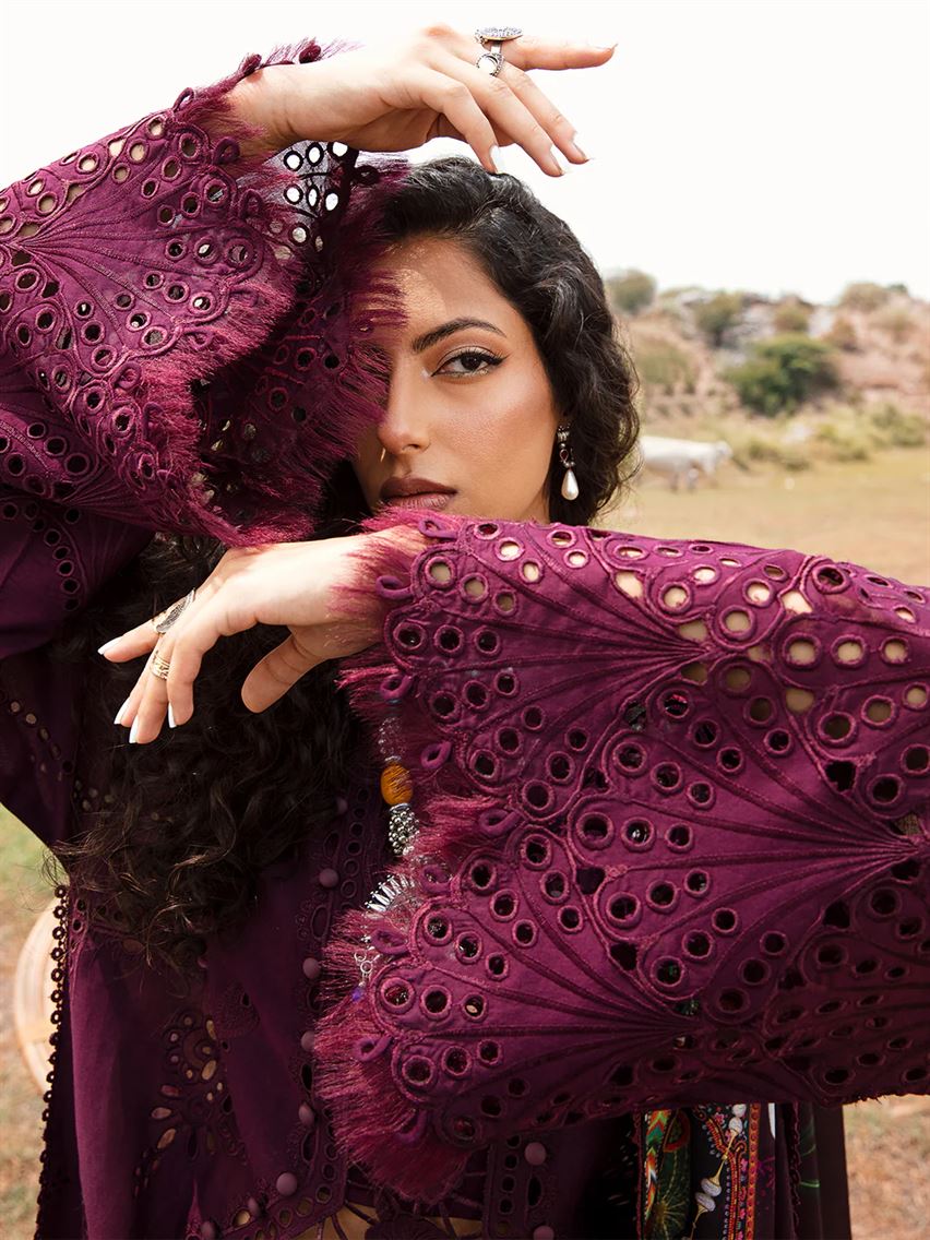 BIN ILYAS THREE PC LUXURY UNSTITCHED