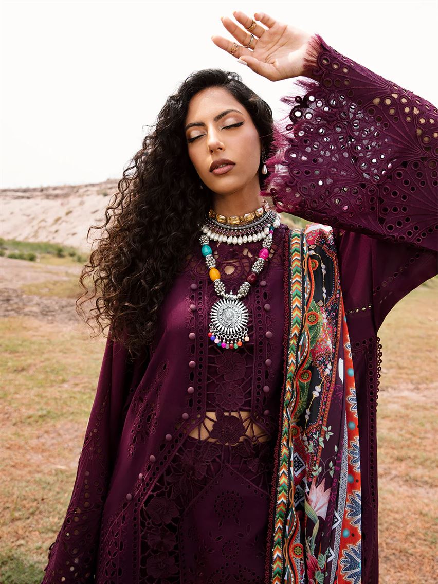 BIN ILYAS THREE PC LUXURY UNSTITCHED