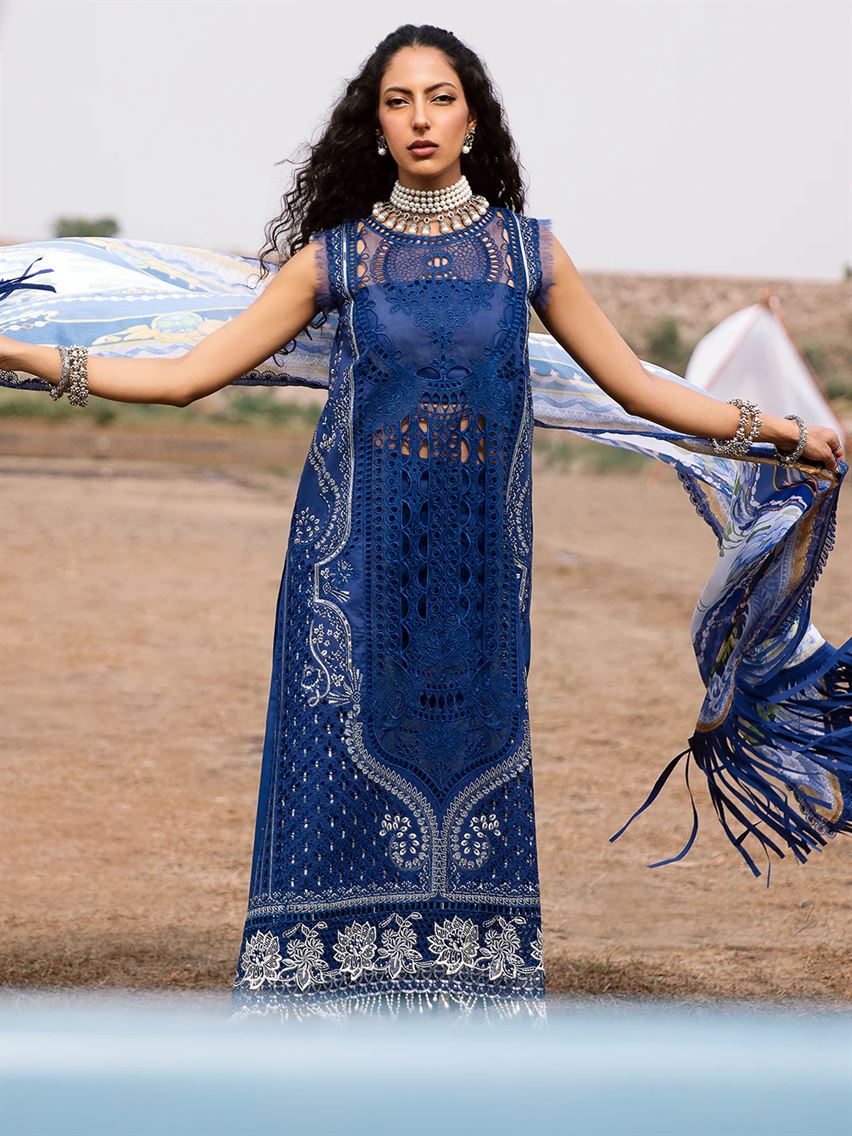 BIN ILYAS THREE PC LUXURY UNSTITCHED