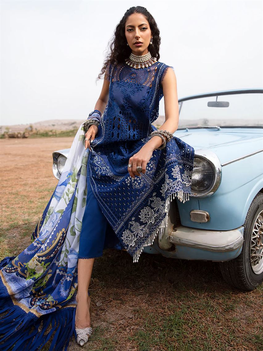 BIN ILYAS THREE PC LUXURY UNSTITCHED