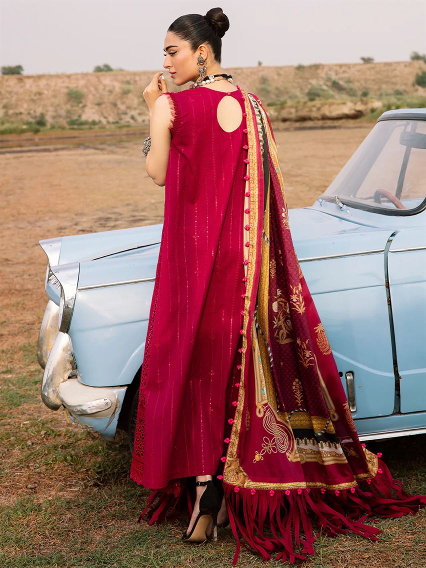 BIN ILYAS THREE PC LUXURY UNSTITCHED