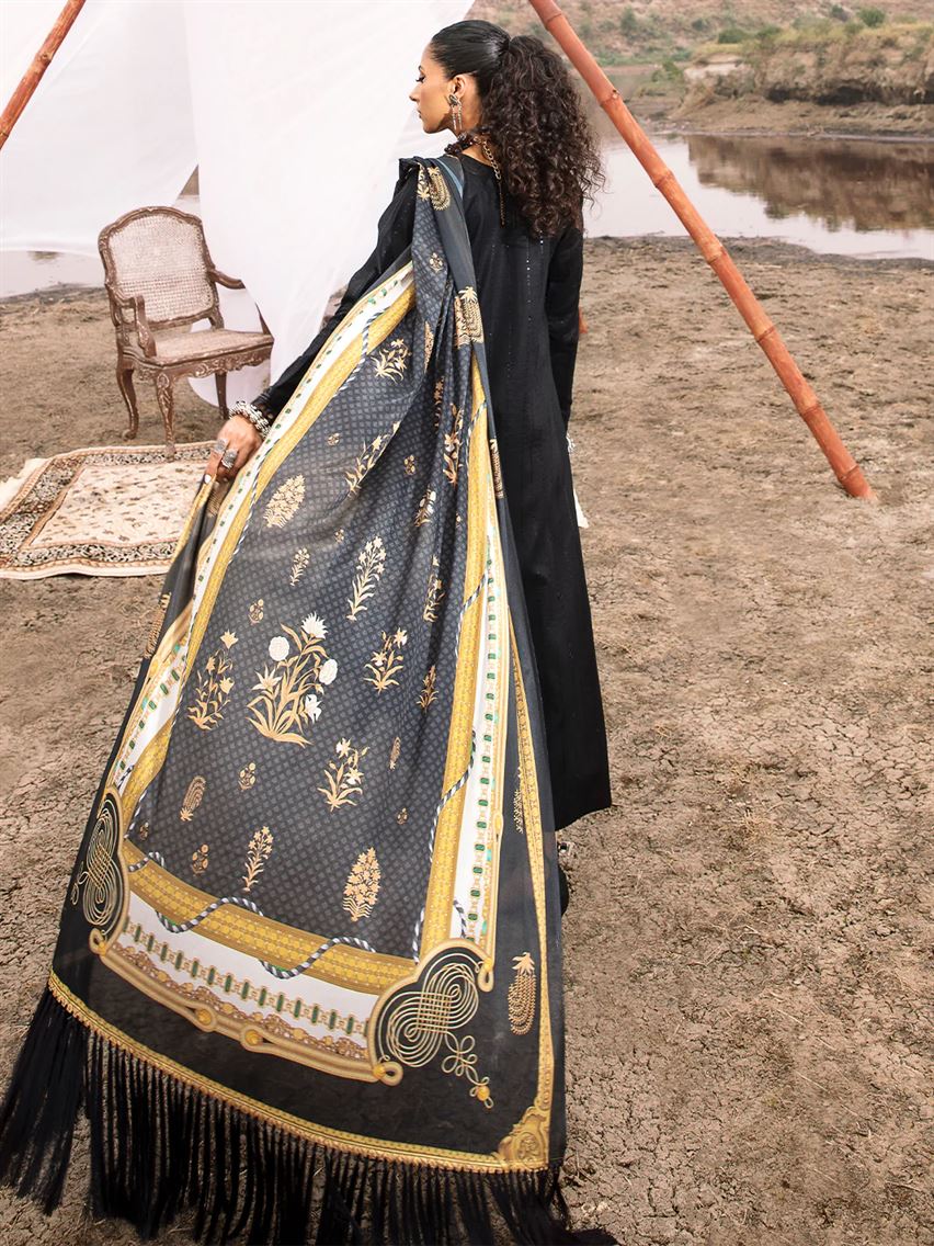 BIN ILYAS THREE PC LUXURY UNSTITCHED