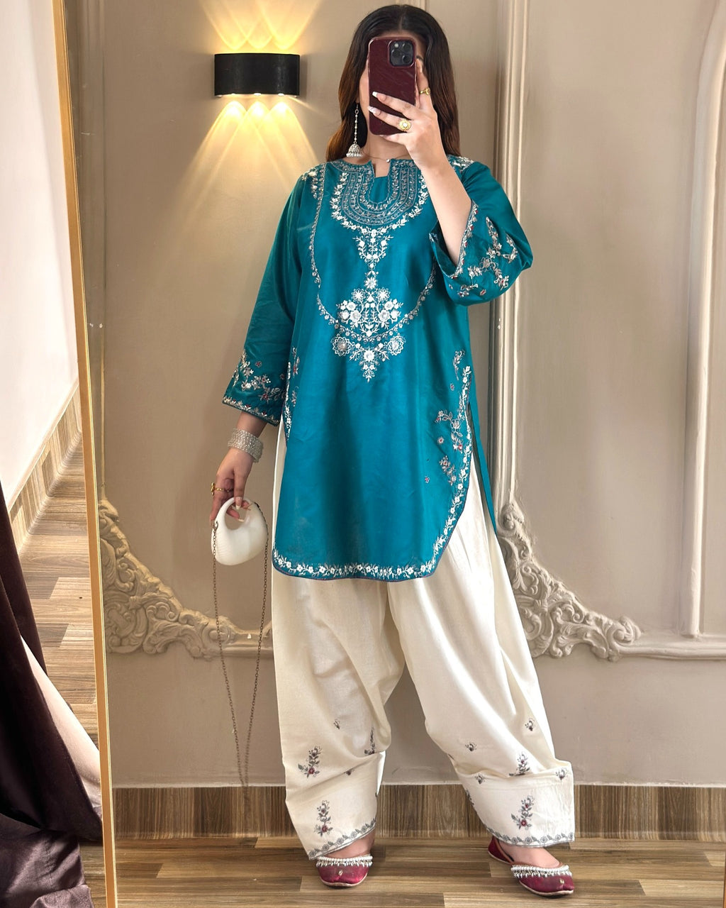 GHOSUIA COLLECTION KAFTAN EMBROIDERED SILK COLLECTION