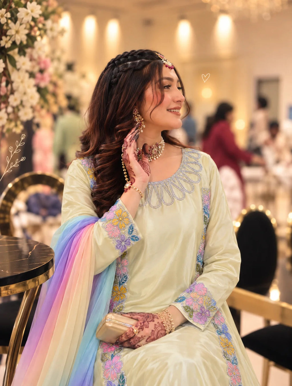 GHOSUIA COLLECTION KAFTAN EMBROIDERED SILK COLLECTION