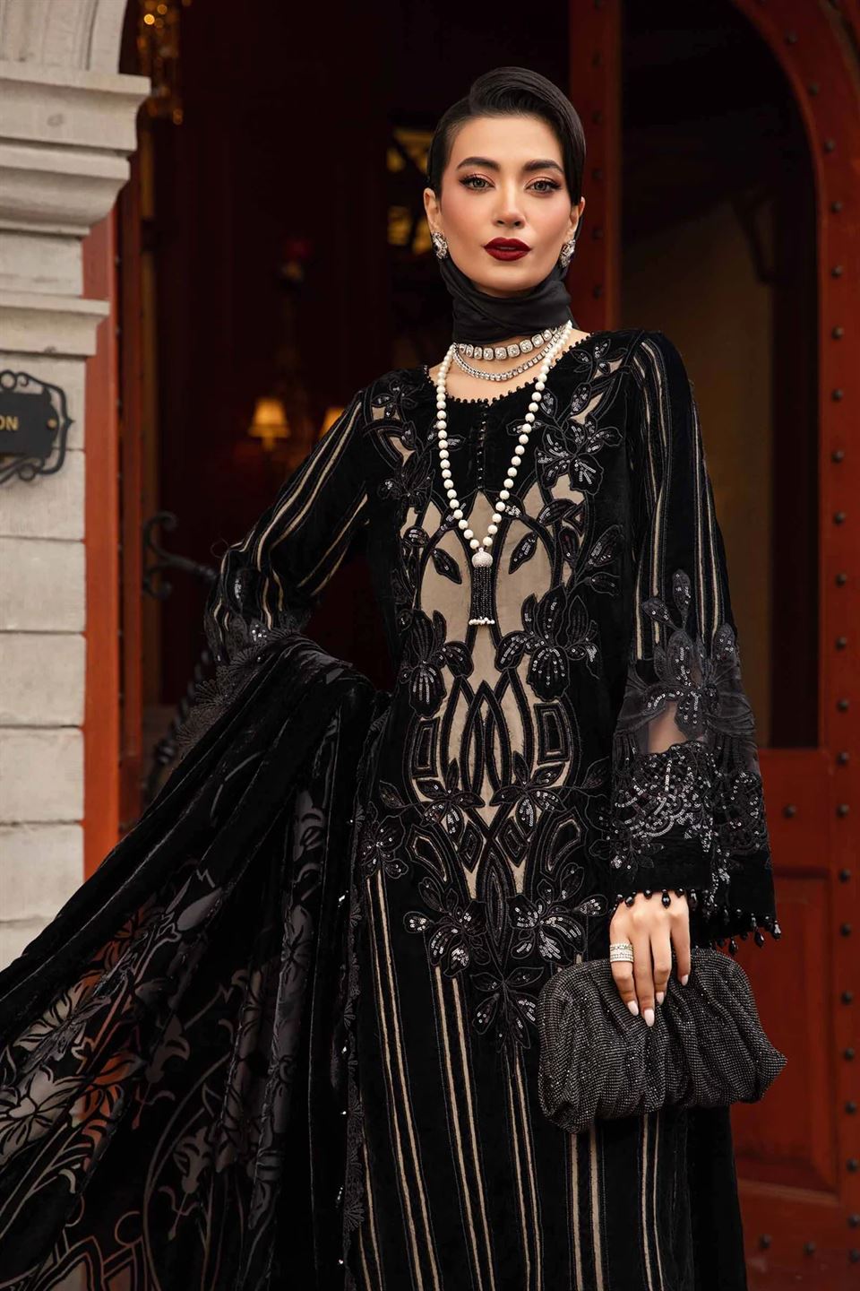 MARIA.B  EMBROIDERED VELVET COLLECTION