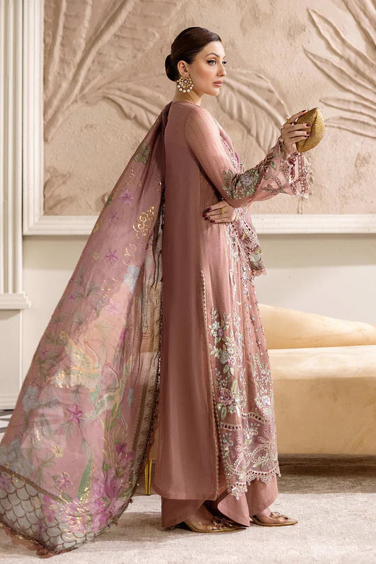 Maria B. Unstitched Embroidered Chiffon Suit | MPC-25-105