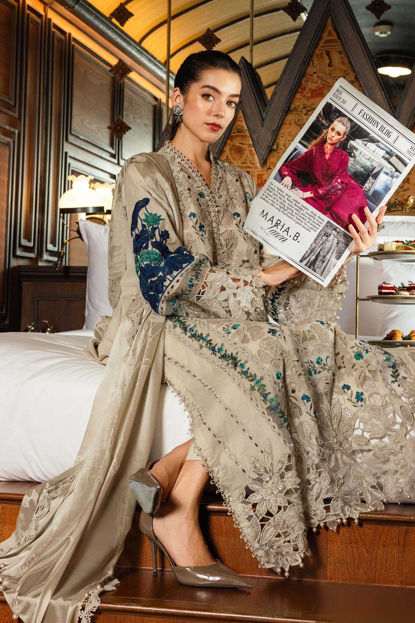 MARIA B LUXURY LAWN UNSTITCH