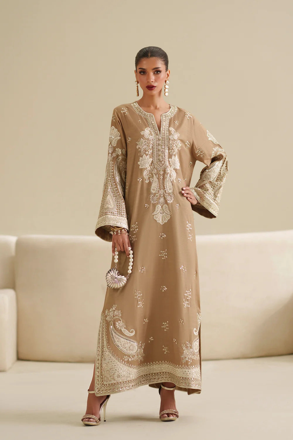 ETHNC KAFTAN EMBROIDERED SILK COLLECTION