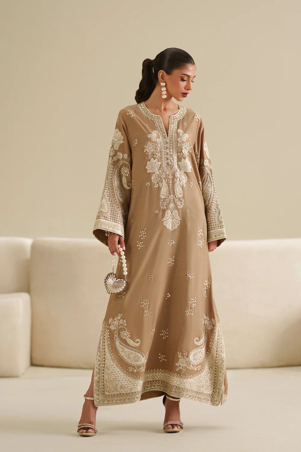 ETHNC KAFTAN EMBROIDERED SILK COLLECTION
