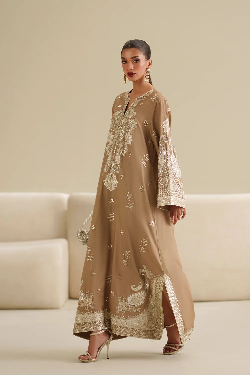 ETHNC KAFTAN EMBROIDERED SILK COLLECTION