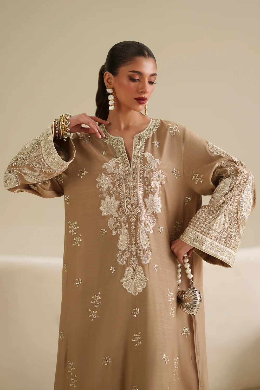 ETHNC KAFTAN EMBROIDERED SILK COLLECTION