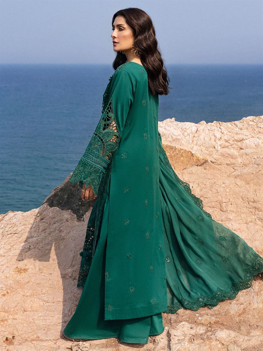 MAHNUR Luxury Lawn 3 PC Unstitched  (Eirene)