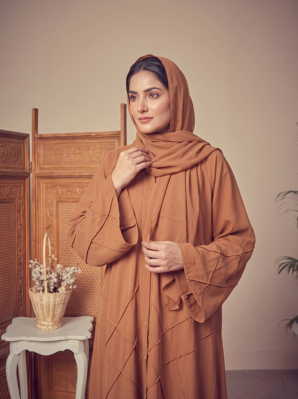 FRONT OPEN CROSS PINTEX ABAYA