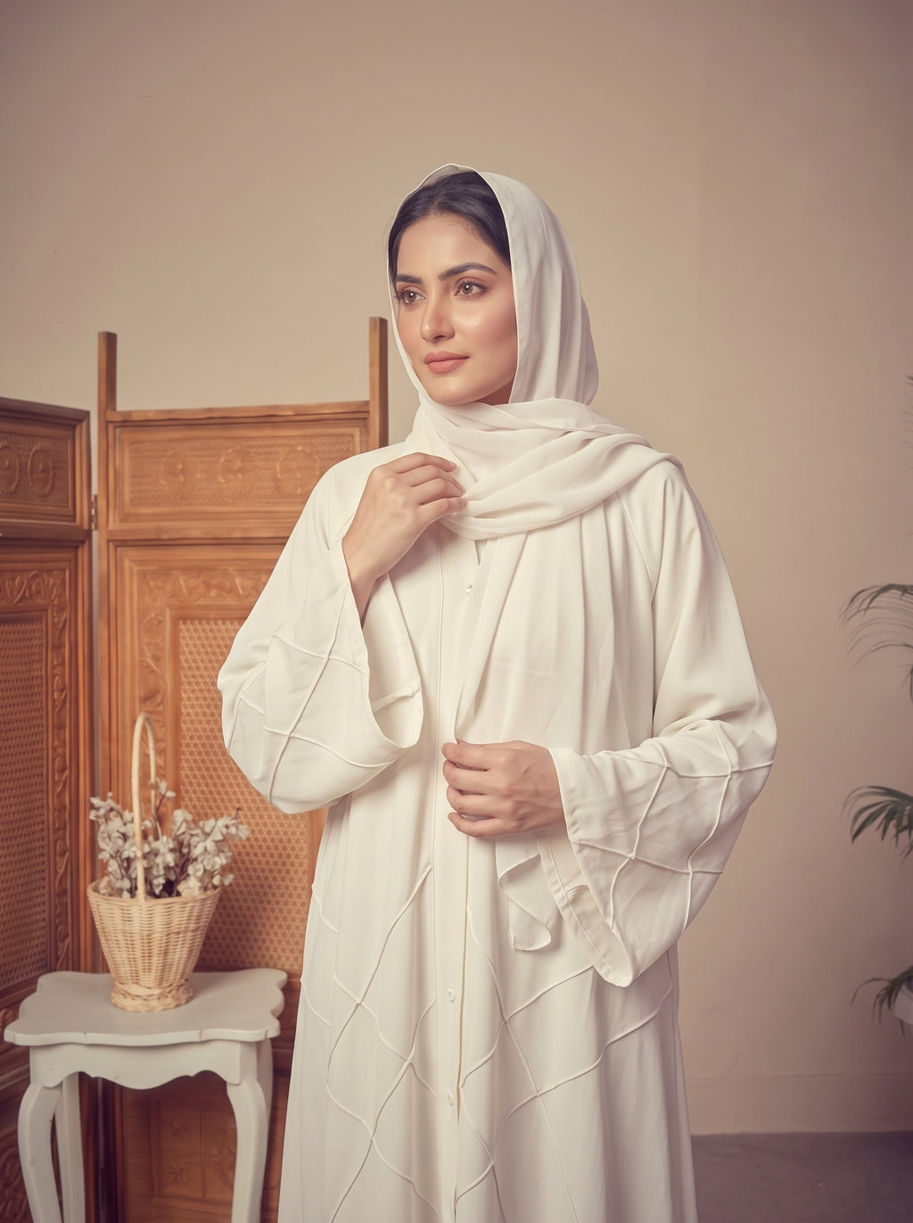 FRONT OPEN CROSS PINTEX ABAYA
