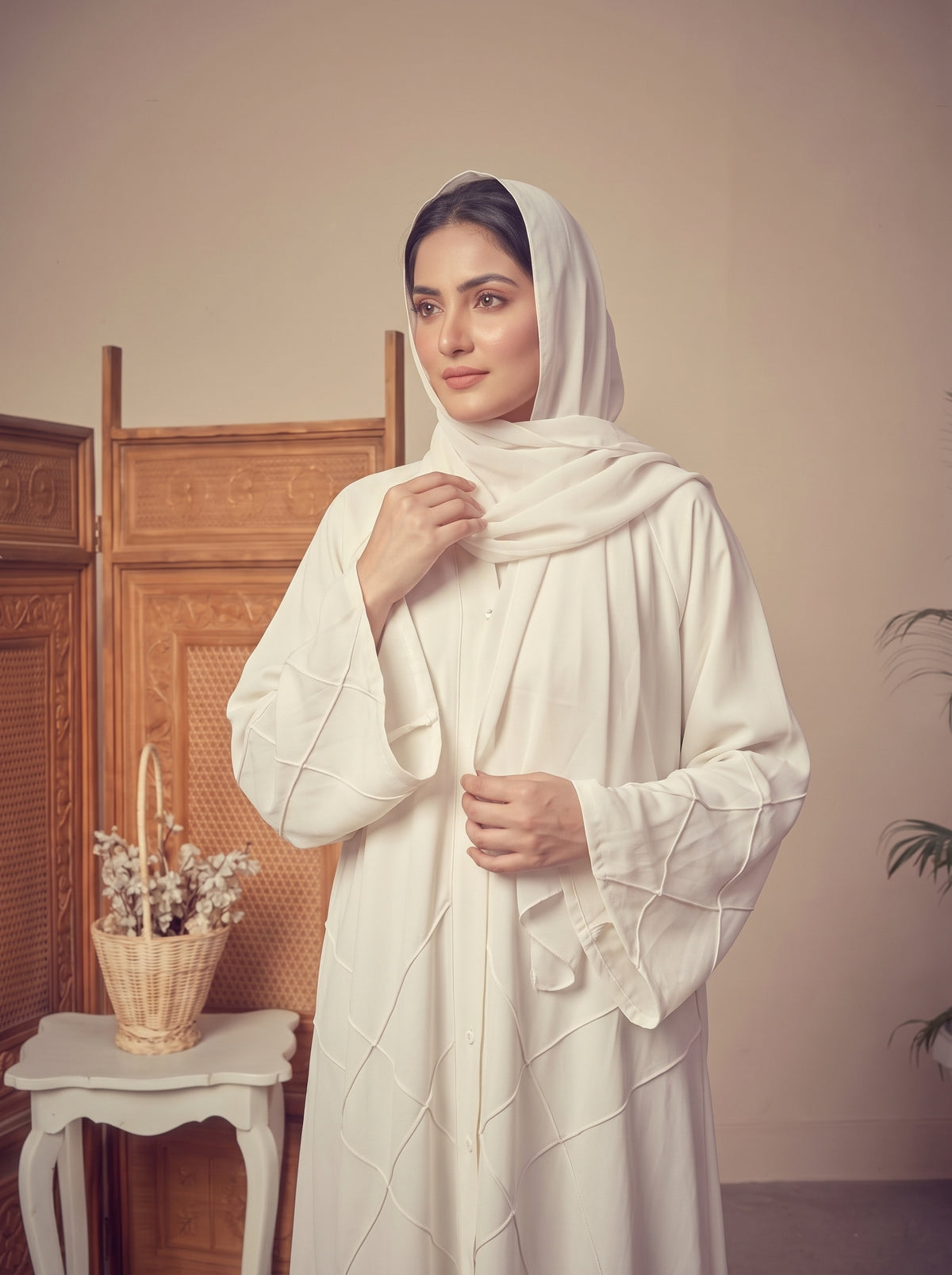 FRONT OPEN CROSS PINTEX ABAYA