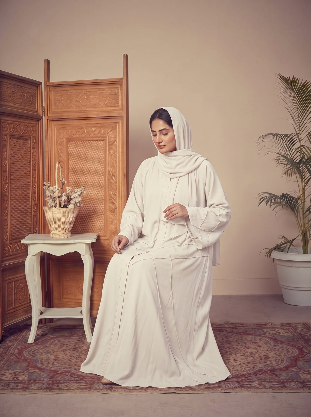 FRONT OPEN CROSS PINTEX ABAYA