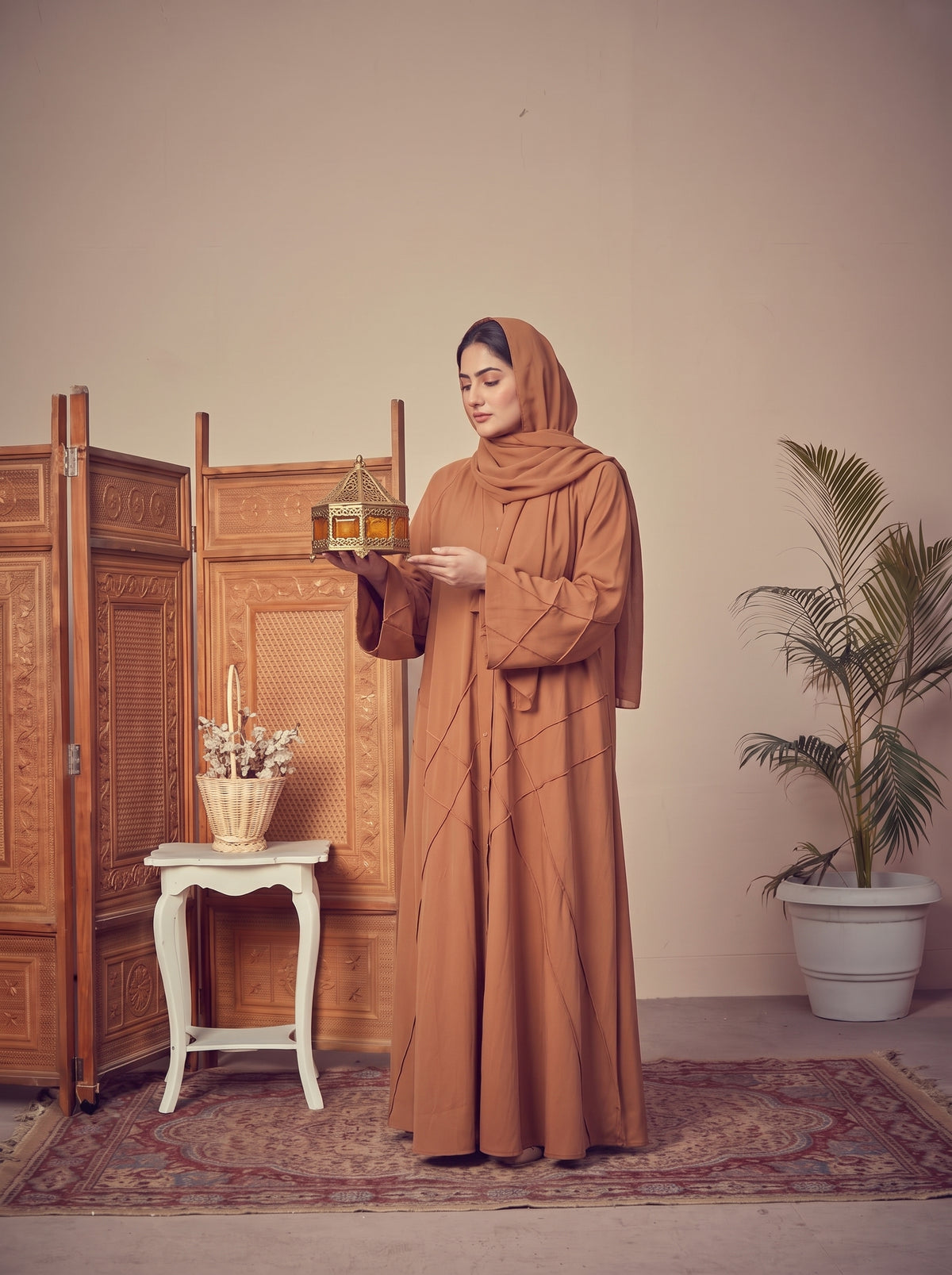 FRONT OPEN CROSS PINTEX ABAYA