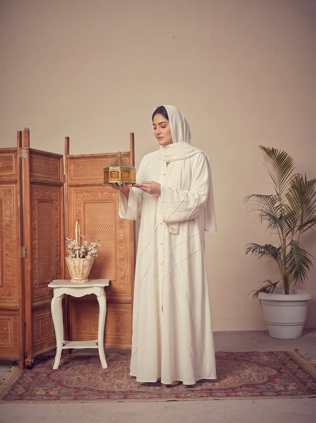 FRONT OPEN CROSS PINTEX ABAYA