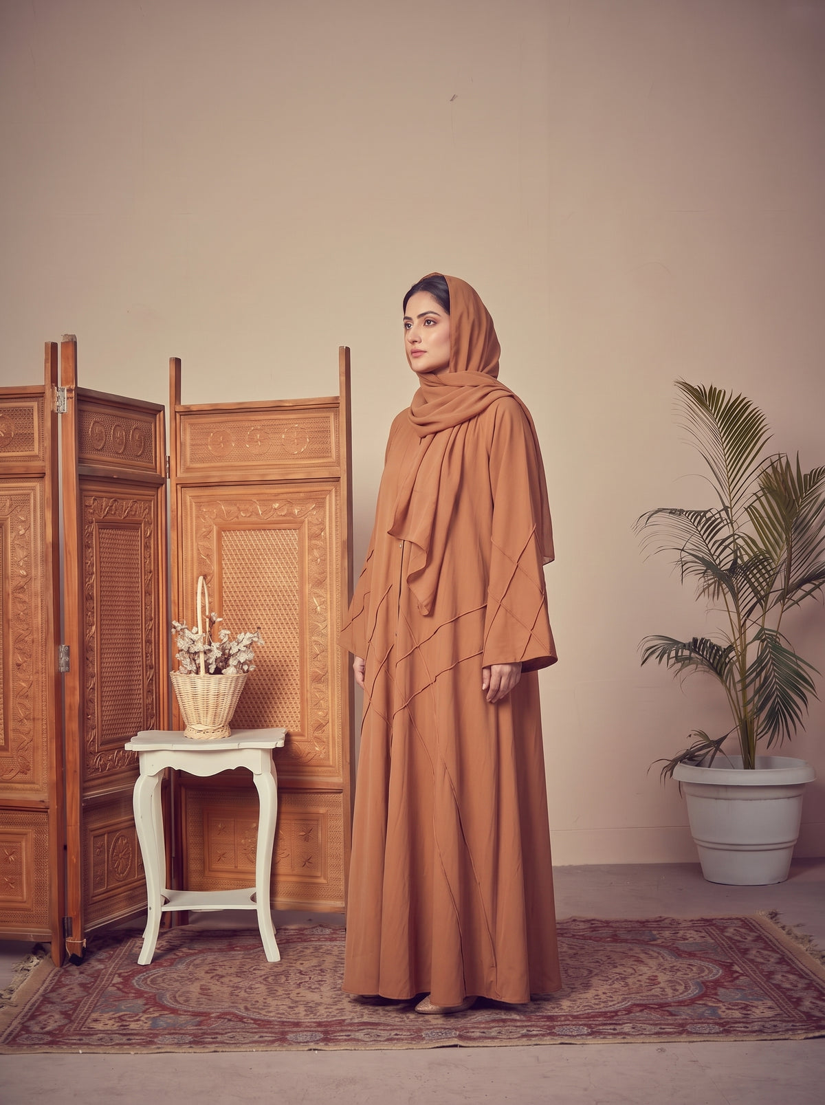 FRONT OPEN CROSS PINTEX ABAYA