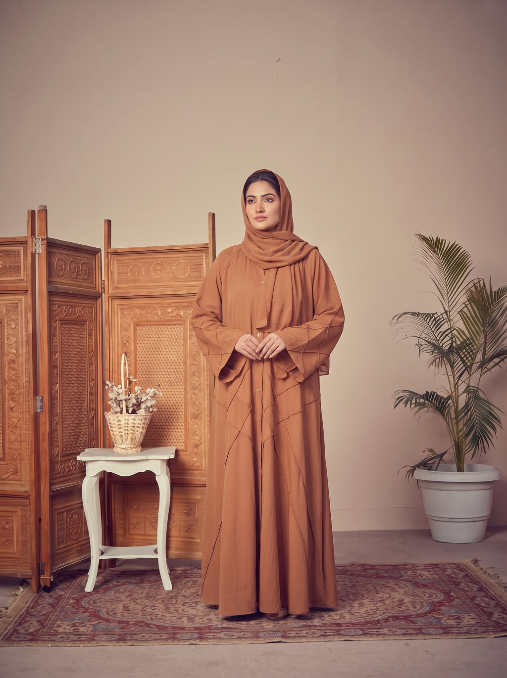 FRONT OPEN CROSS PINTEX ABAYA