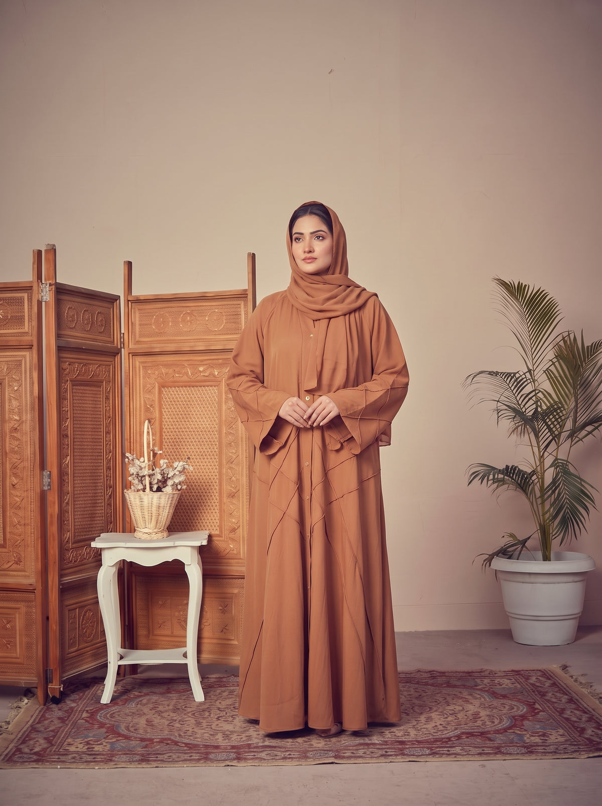 FRONT OPEN CROSS PINTEX ABAYA