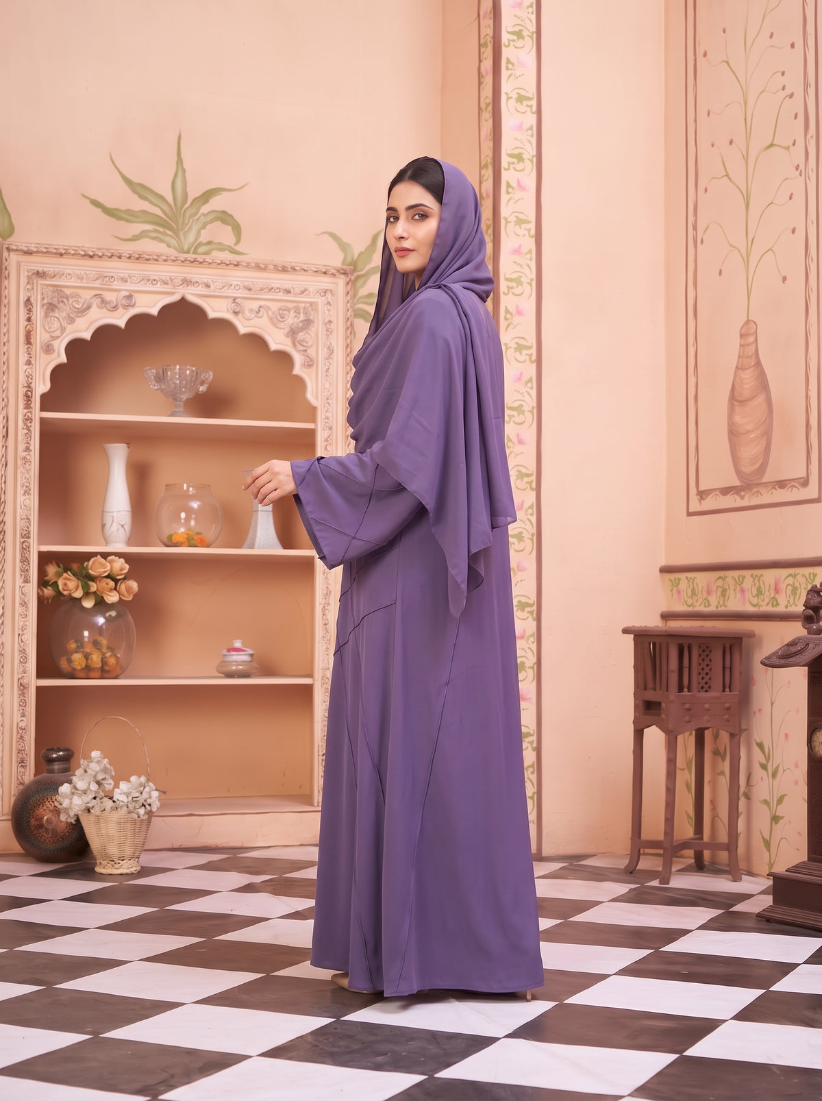 FRONT OPEN CROSS PINTEX ABAYA
