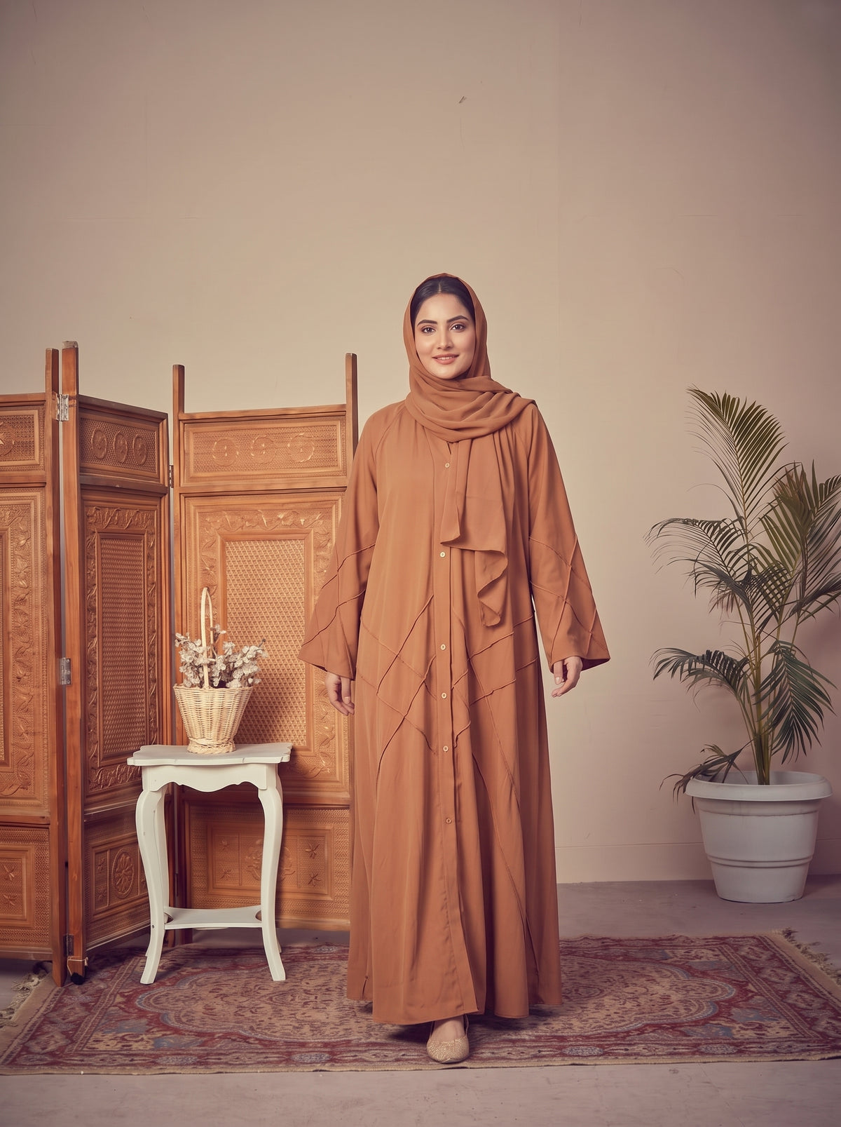 FRONT OPEN CROSS PINTEX ABAYA