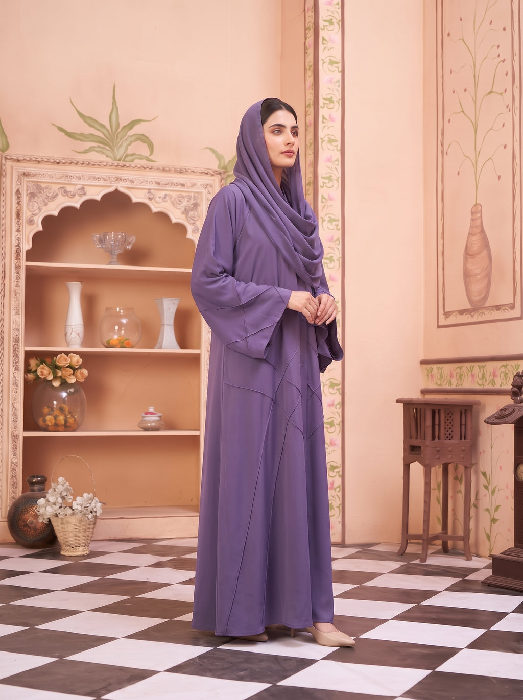 FRONT OPEN CROSS PINTEX ABAYA