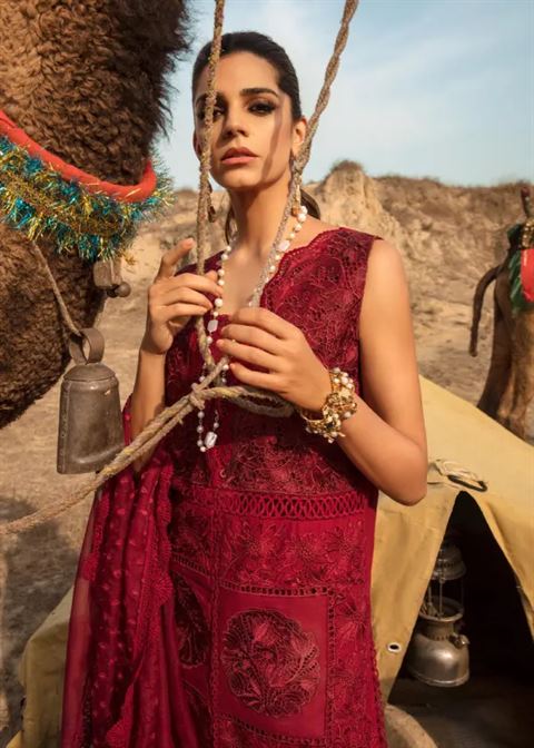 SAIRASHAKIRA LUXURY LAWN (ROUGE)