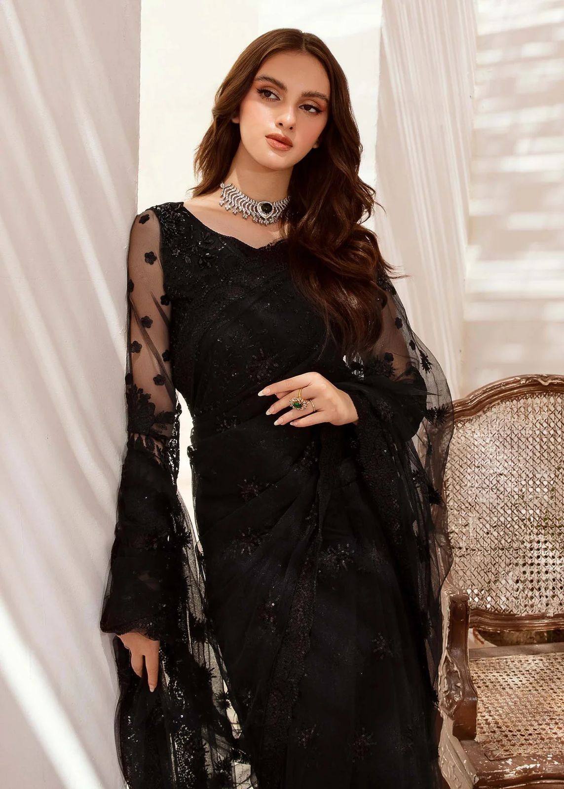 SHIZZA KHAN LUXURY SAREE WEDDING FORMALS