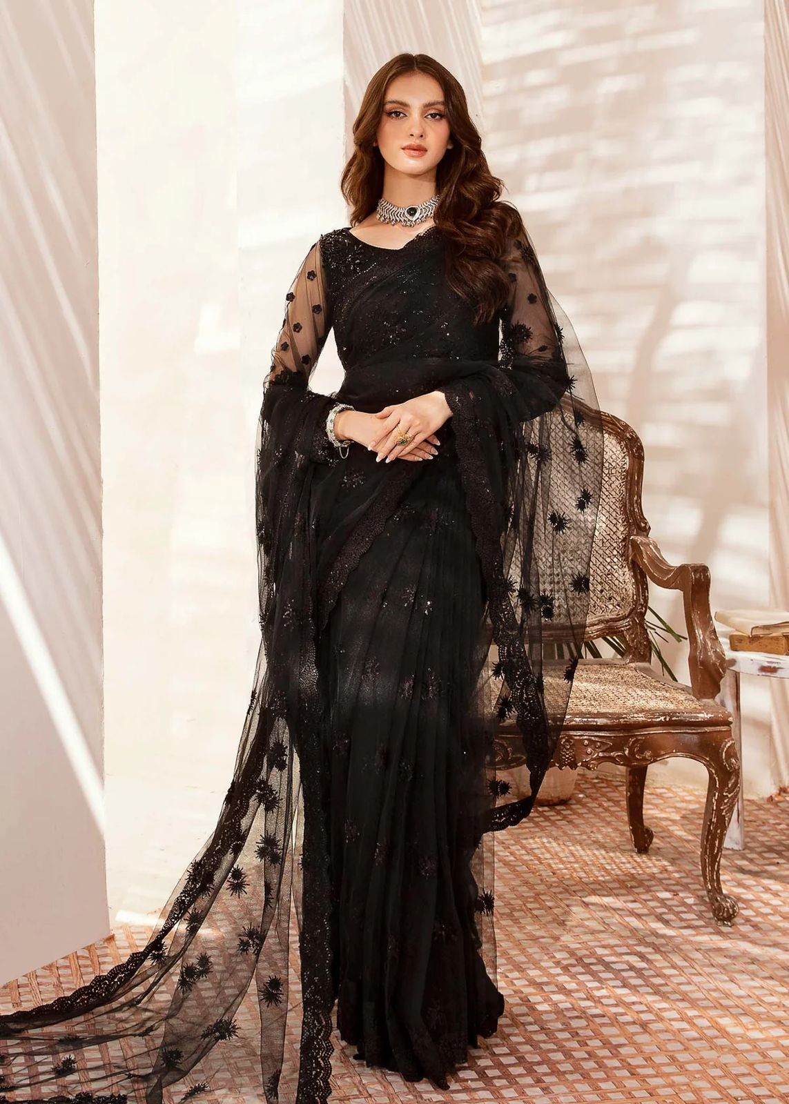 SHIZZA KHAN LUXURY SAREE WEDDING FORMALS