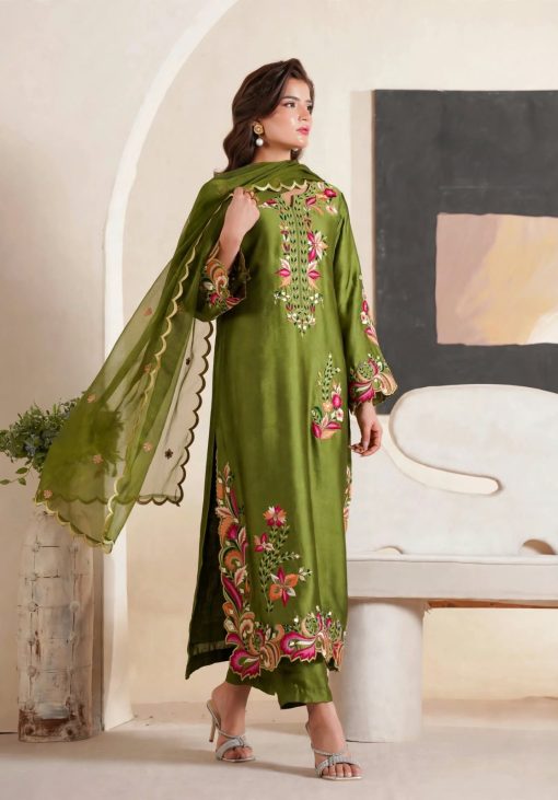 GHOUSIA COLLECTION KAFTAN EMBROIDERED SILK COLLECTION