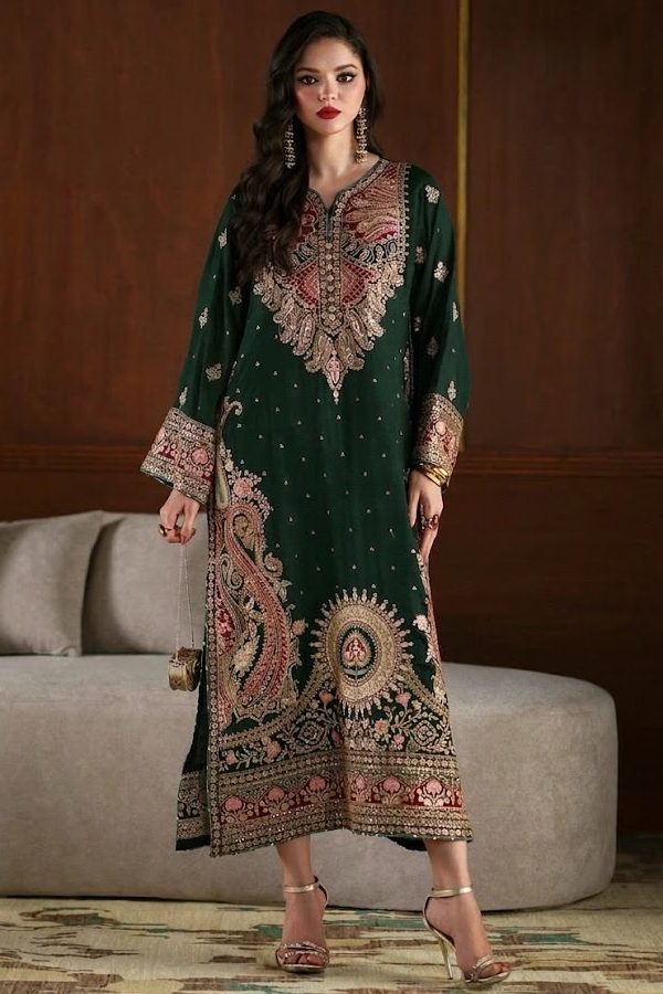 ETHNC KAFTAN EMBROIDERED SILK COLLECTION